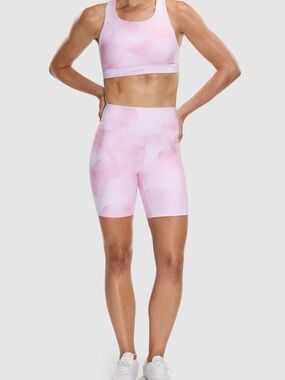 Peloton Lavender Smoke Cadent Bra and Bike Shorts - Small